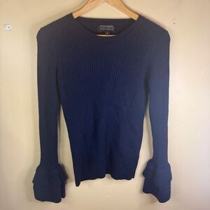 Banana Republic Scottish Cashmere Todd & Duncan Flared Wrist Sweater Size Small